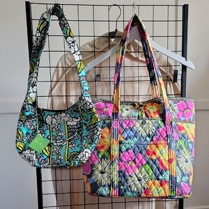 NWT Vera Bradley (2) Vera Jazzy Bloom; Clare Island Blooms